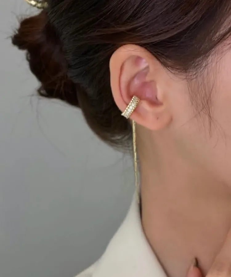 Elegant Ear Cuff No Piercing – Sparkling Zircon Clip On Earrings | Fashion Jewelry in Multiple Designs