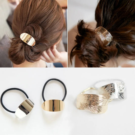 Elegant Metal Hair Cuff – Premium Hair Tie & Chic Hair Accessory
