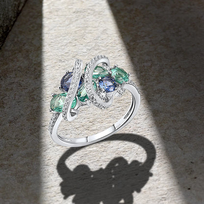 925 Sterling Silver Spinel Ring – Elegant Gemstone Style Statement Ring