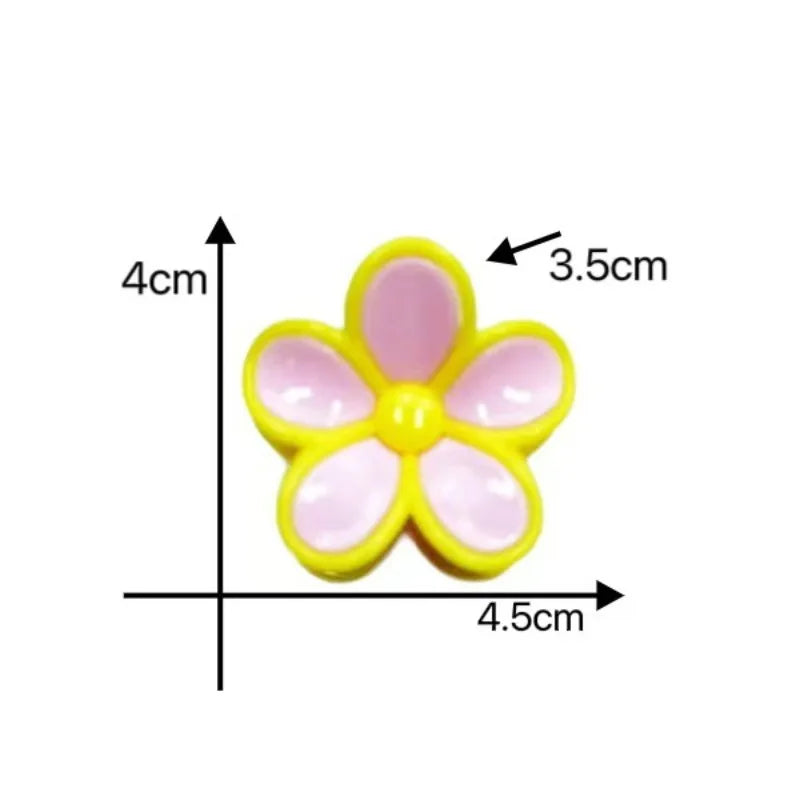 3pcs Pastel Flower Hair Accessories – Soft & Feminine Look