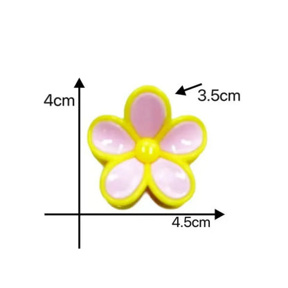 3pcs Pastel Flower Hair Accessories – Soft & Feminine Look