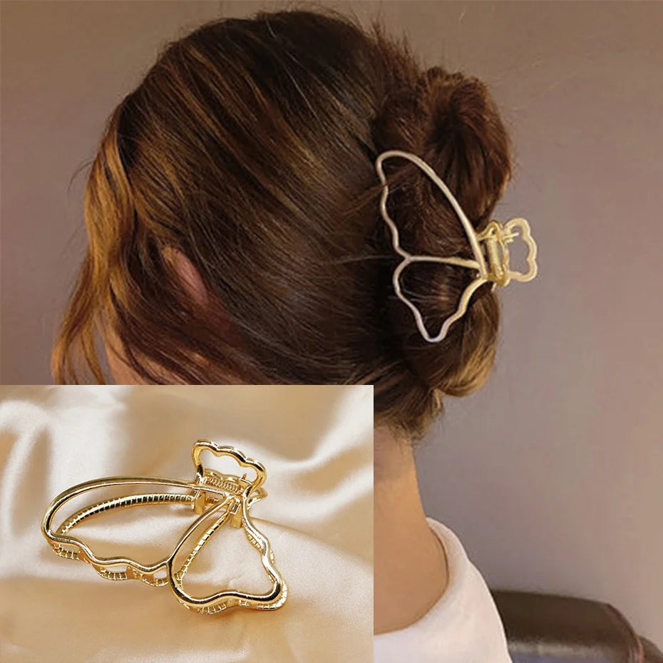 Luxury Metal Hair Claw Clips – Elegant Hair Accessories for Women in Various Designs