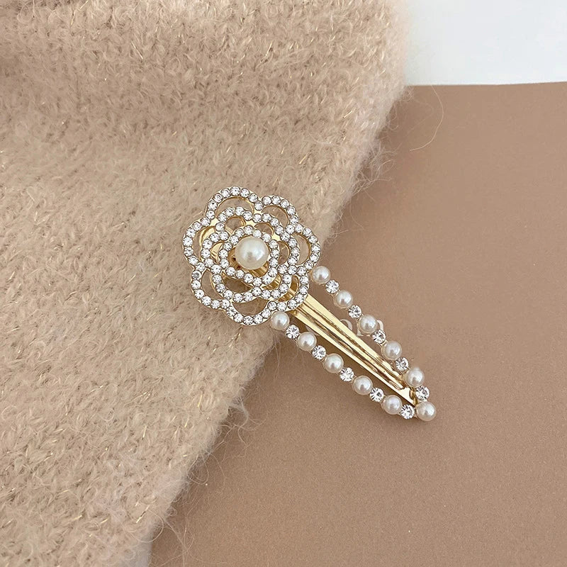 Crystal & Pearl Hair Clip