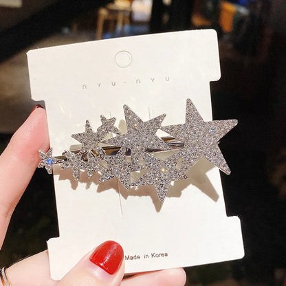 Sparkling Star Rhinestone Hair Pin – Fashion Hair Accessory for Women