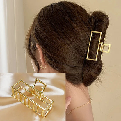 Luxury Metal Hair Claw Clips – Elegant Hair Accessories for Women in Various Designs