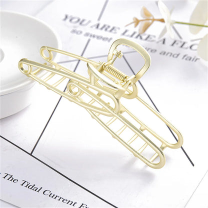 Luxury Metal Hair Claw Clips – Elegant Hair Accessories for Women in Various Designs