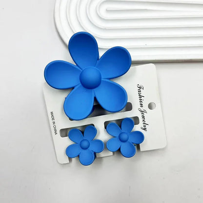 3pcs Pastel Flower Hair Accessories – Soft & Feminine Look