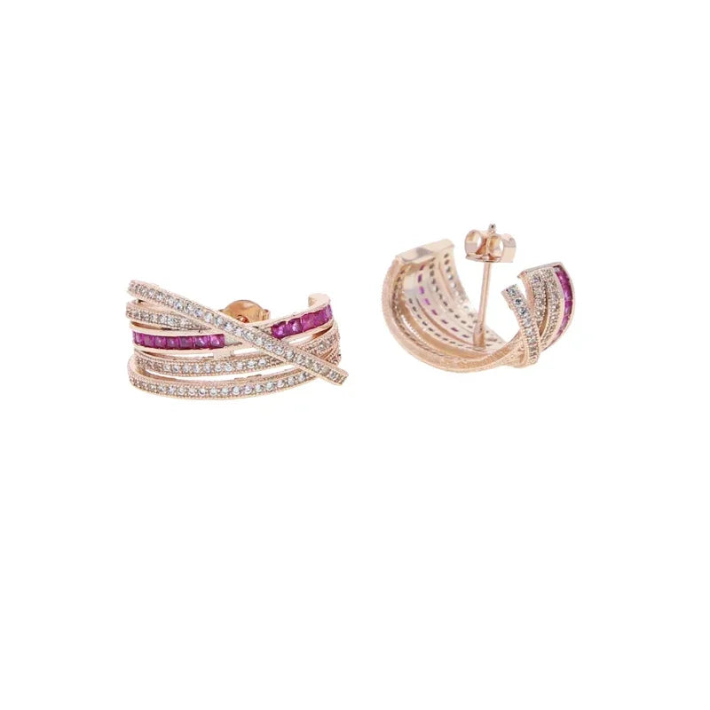 Luxury Ear Cuffs Adorned with Zircon Stones – No Piercing Needed