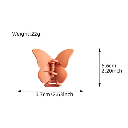 Butterfly Matte Hair Claw – Soft Frosted Butterfly Clip for Women | Cute Hair Accessory