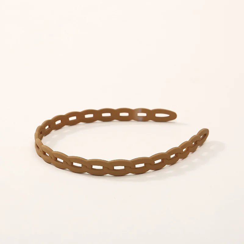 Elegant Matte Resin Hairband – Anti-Slip Hair Accessory for Women