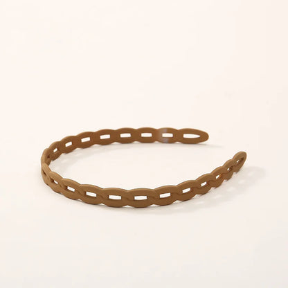 Elegant Matte Resin Hairband – Anti-Slip Hair Accessory for Women