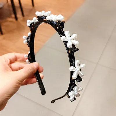 Pearl & Rhinestone Hairband – Stylish Hair Accessory for Women & Girls