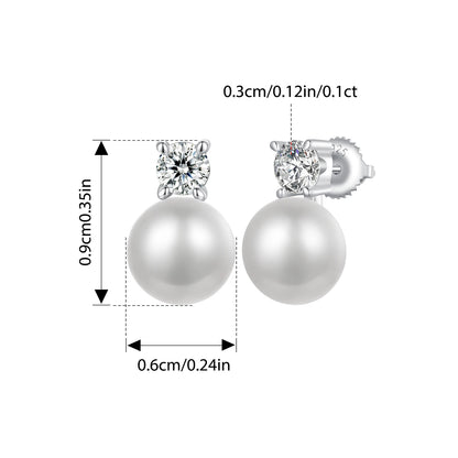 Luxury Natural Pearl Jewelry Set | 925 Sterling Silver Earrings & Pendant Necklace | Elegant Bridal & Gift Jewelry