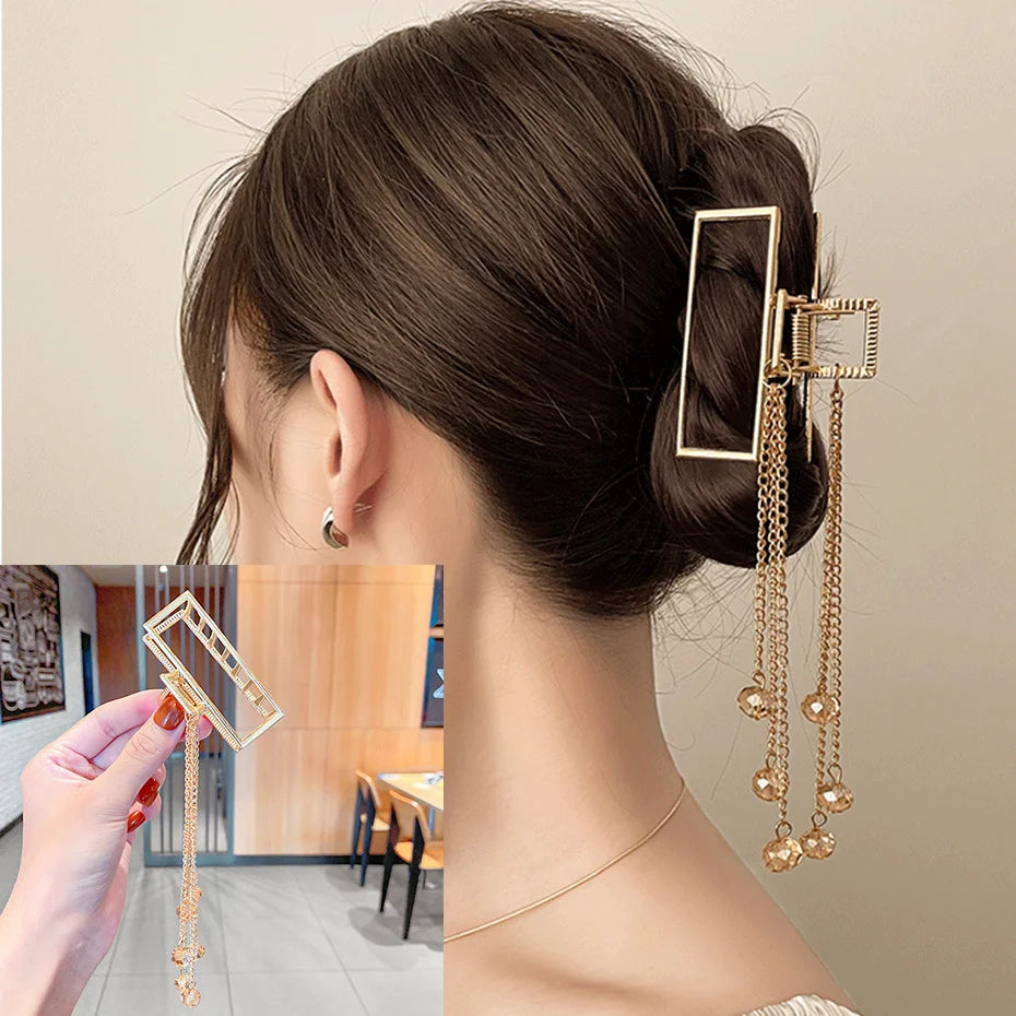 Luxury Metal Hair Claw Clips – Elegant Hair Accessories for Women in Various Designs