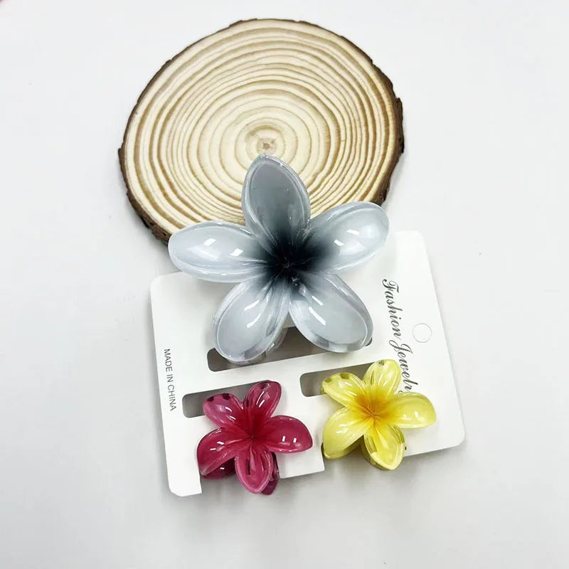3pcs Pastel Flower Hair Accessories – Soft & Feminine Look