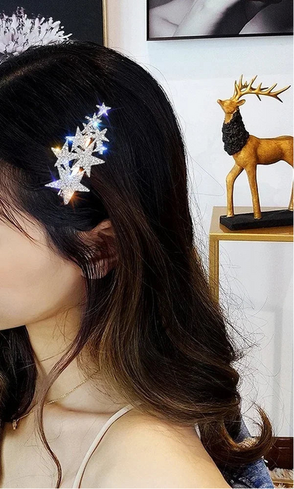 Sparkling Star Rhinestone Hair Pin – Fashion Hair Accessory for Women