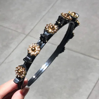 Pearl & Rhinestone Hairband – Stylish Hair Accessory for Women & Girls