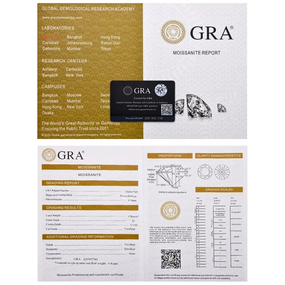 Moissanite Rings for women Sparkling Diamond Bridal Sets with GRA s925 Sterling Sliver Plated 18k Eternity Band