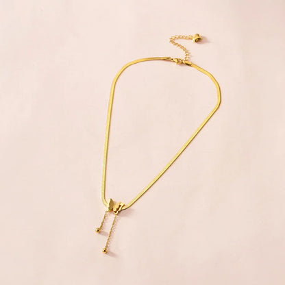 Minimalist Butterfly Necklace – Gold Fashion Jewelry