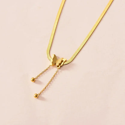 Minimalist Butterfly Necklace – Gold Fashion Jewelry