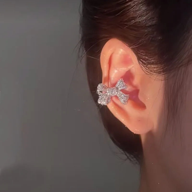 Elegant Ear Cuff No Piercing – Sparkling Zircon Clip On Earrings | Fashion Jewelry in Multiple Designs