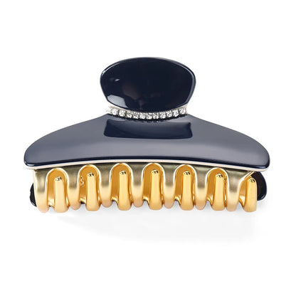 Luxury Acrylic Hair Claw Clip – French Gold-Edge Hair Accessory for Women