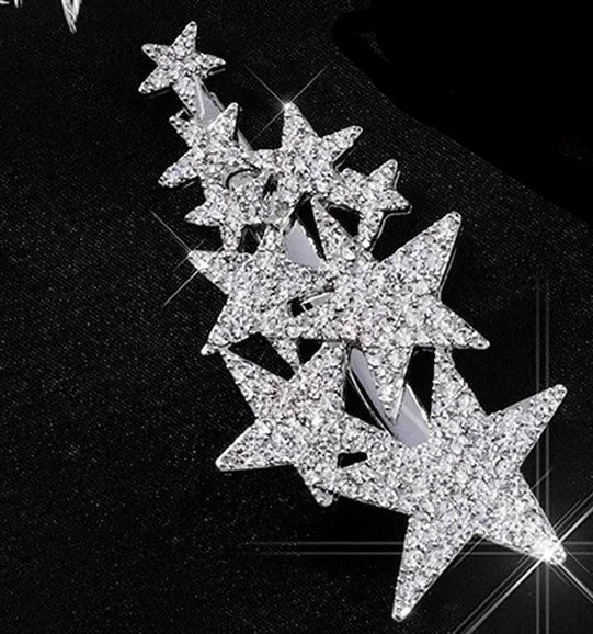 Sparkling Star Rhinestone Hair Pin – Fashion Hair Accessory for Women