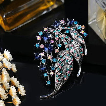 Luxury Crystal Bow Brooch – Elegant Ribbon Pin for a Refined Look