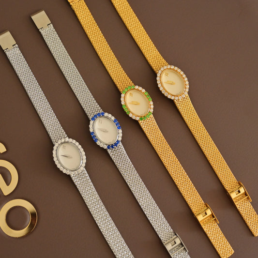 Elegant Women's Watch with Crystal Bezel – Quartz Dress Watch