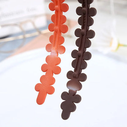 Matte Flower Cut-Out Headband – Stylish Hair Accessory for Women | Soft Acrylic Hair Hoop