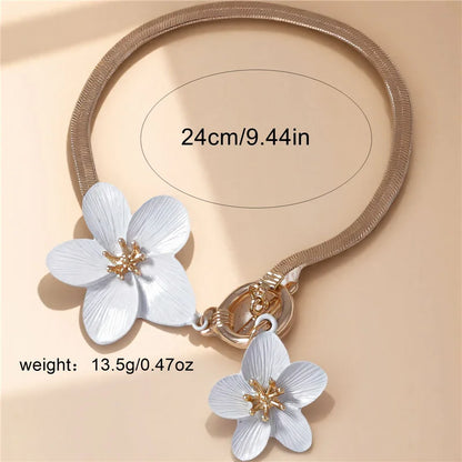 Gold Flower Anklet for Women