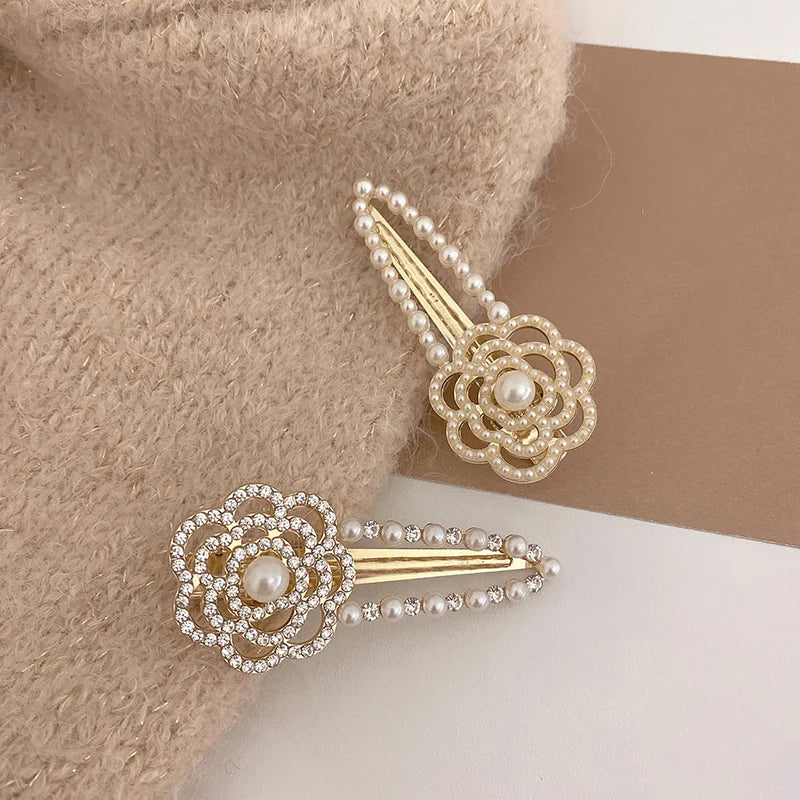 Crystal & Pearl Hair Clip