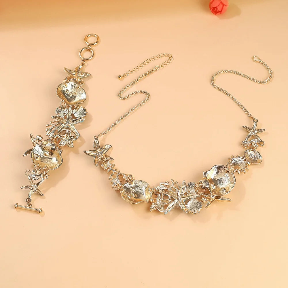 Seaside Elegance Set – Necklace, Earrings & Bracelet