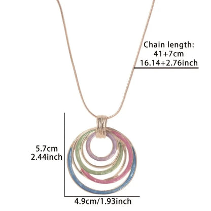 Multicolor Statement Jewelry Set – Necklace & Earrings
