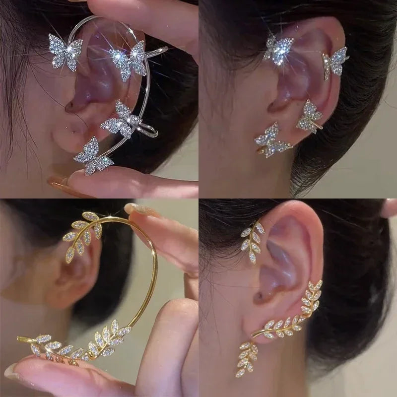 Luxury Crystal Ear Wrap Earrings