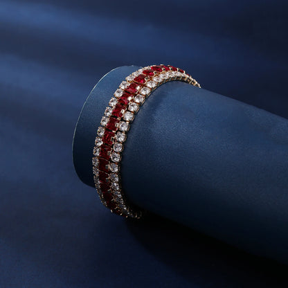 Luxury Double Row Zircon Bracelet – Sparkling Elegance for Every Occasion