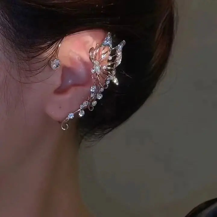Elegant Ear Cuff No Piercing – Sparkling Zircon Clip On Earrings | Fashion Jewelry in Multiple Designs