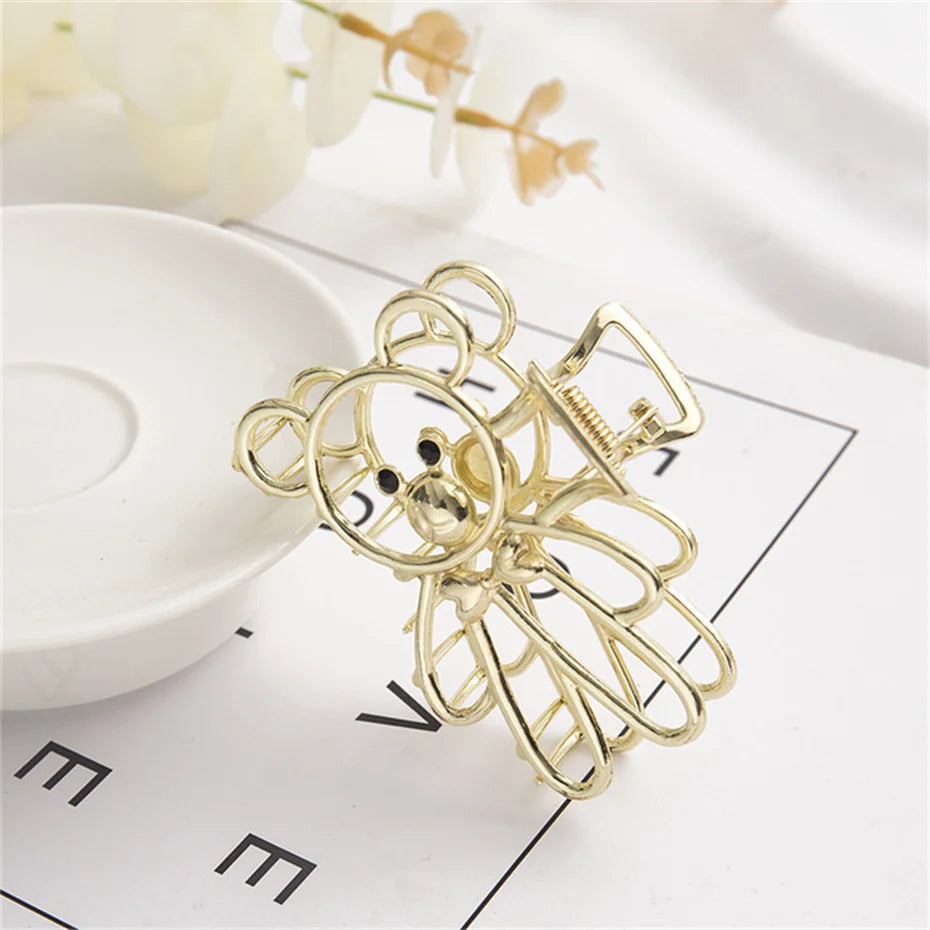 Luxury Metal Hair Claw Clips – Elegant Hair Accessories for Women in Various Designs