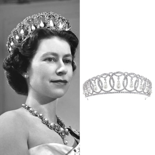 Royal Elegant Luxury Pearl Tiara for the Bride