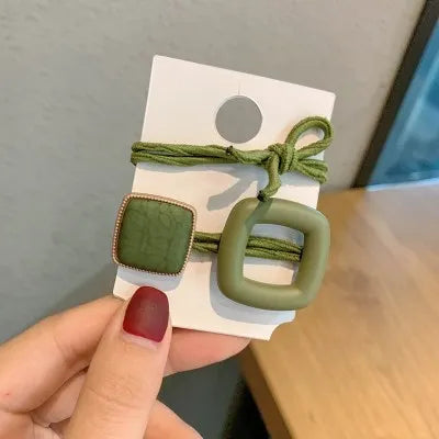 Elegant Matte Square Hair Tie – Premium Minimalist Hair Accessory