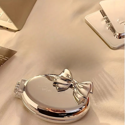 Portable Mini Hair Brush with Mirror – Compact Purse-Friendly Comb