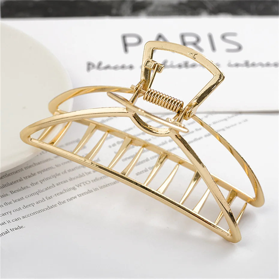 Luxury Metal Hair Claw Clips – Elegant Hair Accessories for Women in Various Designs