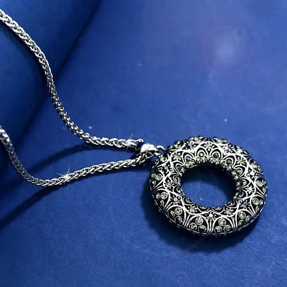 Elegant Crystal Pendant Necklace – Long Chain, Square Charm, Semi-Precious Stone, Timeless Women’s Jewelry