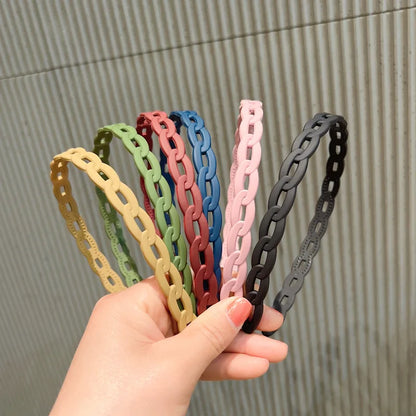 Elegant Matte Resin Hairband – Anti-Slip Hair Accessory for Women