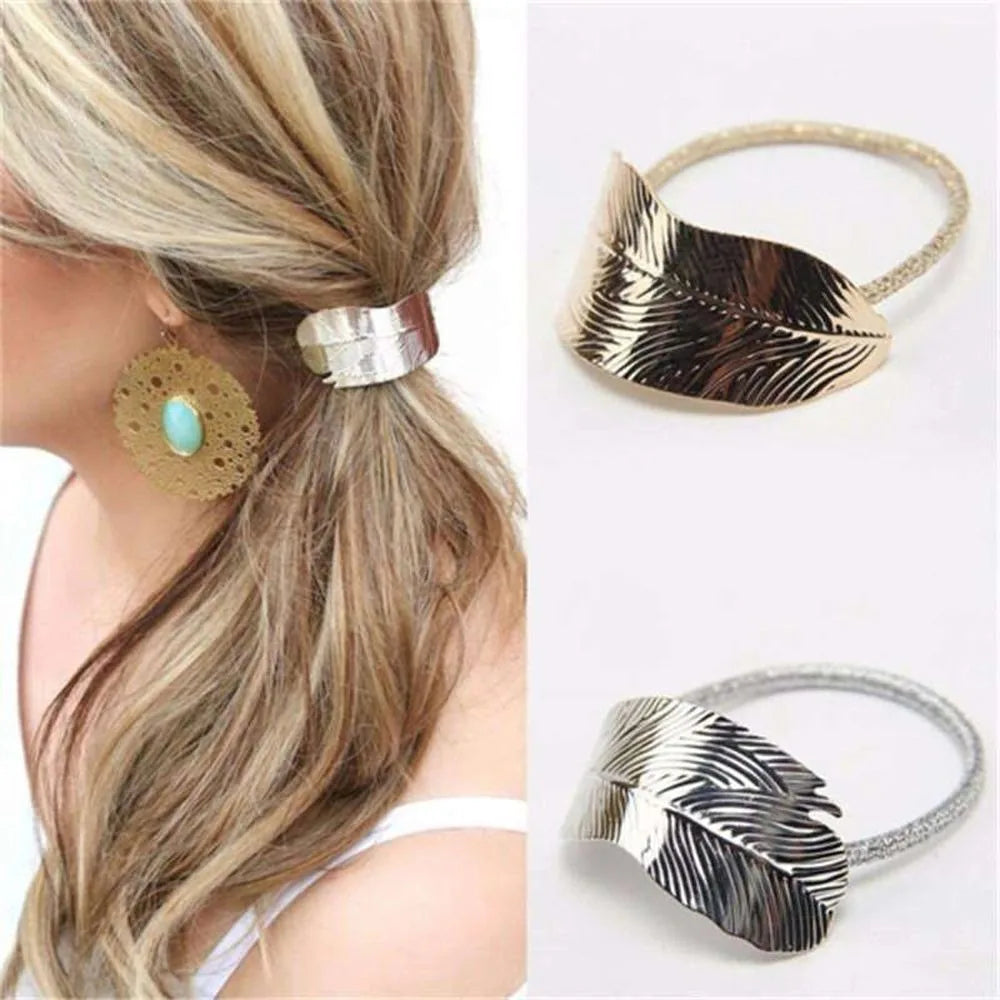 Elegant Metal Hair Cuff – Premium Hair Tie & Chic Hair Accessory