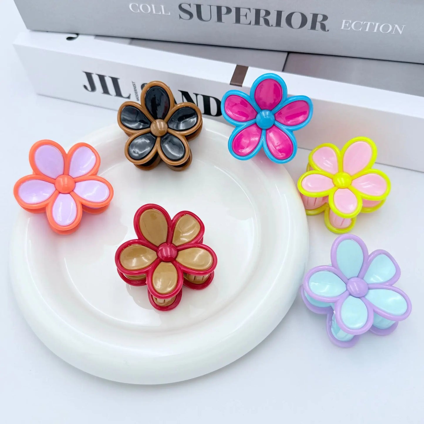 Small Bright Color Hair Clips – Soft & Feminine Look