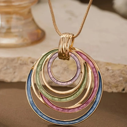 Multicolor Statement Jewelry Set – Necklace & Earrings