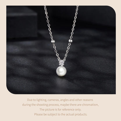 Luxury Natural Pearl Jewelry Set | 925 Sterling Silver Earrings & Pendant Necklace | Elegant Bridal & Gift Jewelry