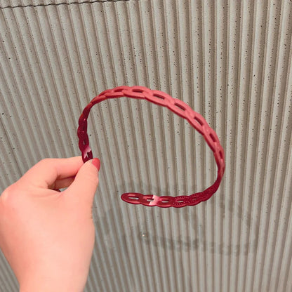 Elegant Matte Resin Hairband – Anti-Slip Hair Accessory for Women