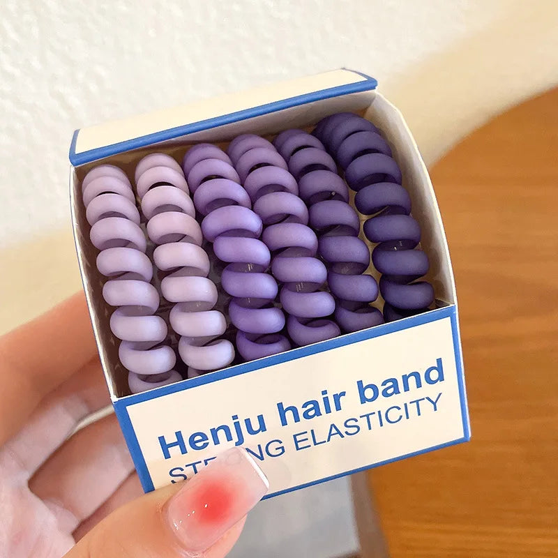 Colorful High-Elastic Hair Tie Set – Soft Nylon & Rubber Hair Bands | Cute Hair Accessories for Women & Girls